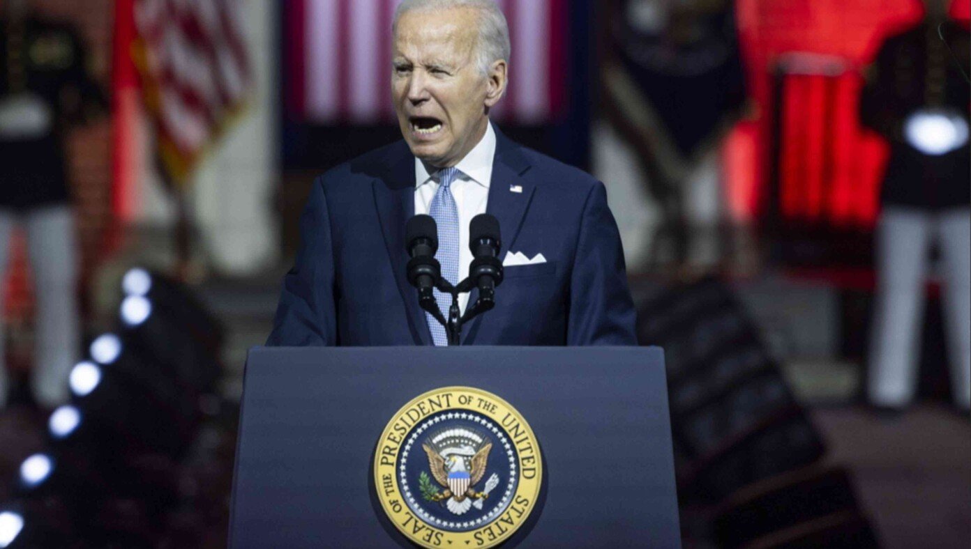 After Using FBI To Suppress Son's Crimes And Raid Political Rival's Home, Biden Warns Democracy In Danger