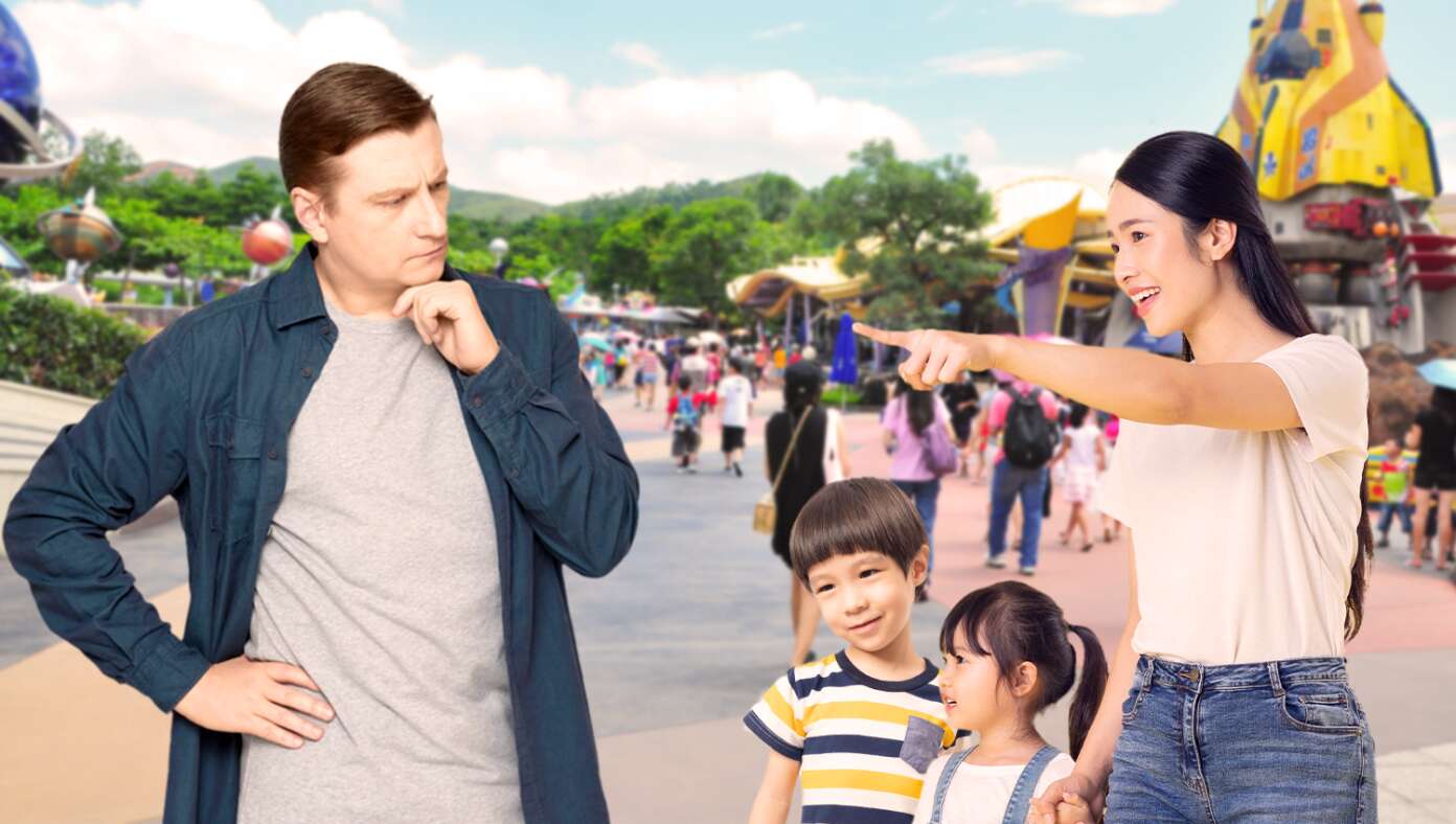 Thumbnail for Man At Disneyland Shocked By How Well His Kids Are Getting Along Suddenly Realizes He’s Standing With Wrong Family
