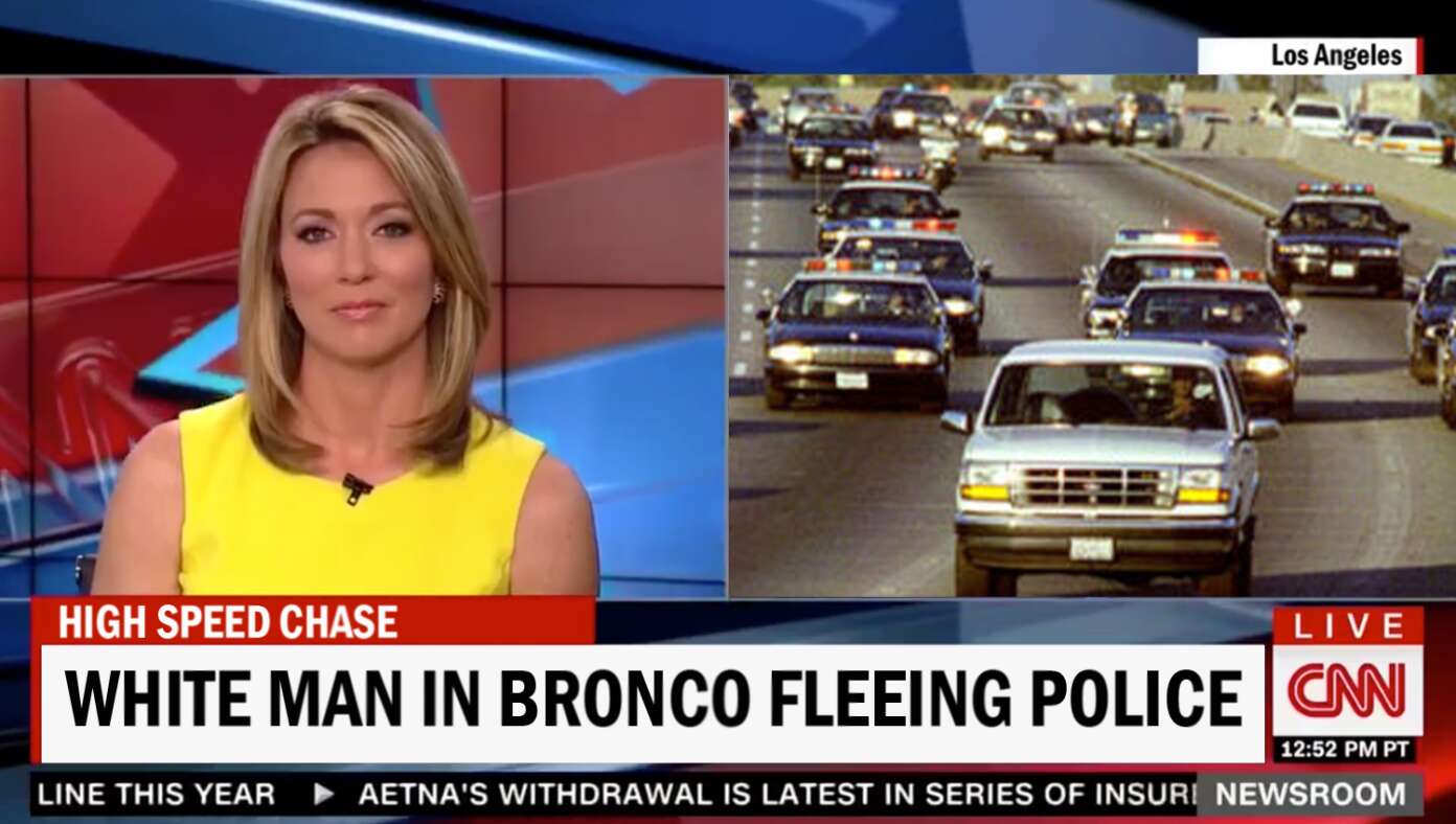 CNN: White Man In Bronco Leading Police On High-Speed Chase - Article image