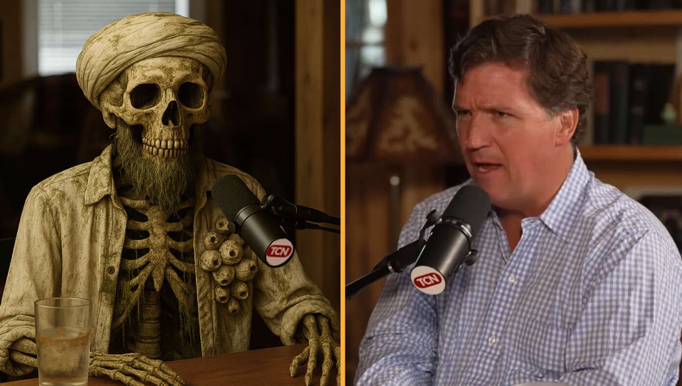 Tucker Carlson Releases Exclusive Interview With Dredged-Up Corpse Of Osama Bin Laden