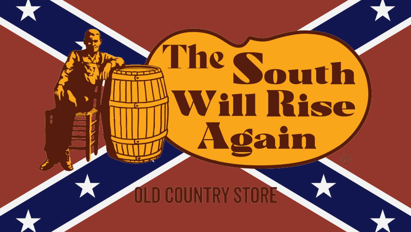 Thumbnail for Overcorrection? Cracker Barrel Adds Confederate Flag To Logo And Changes Name To 'The South Will Rise Again'