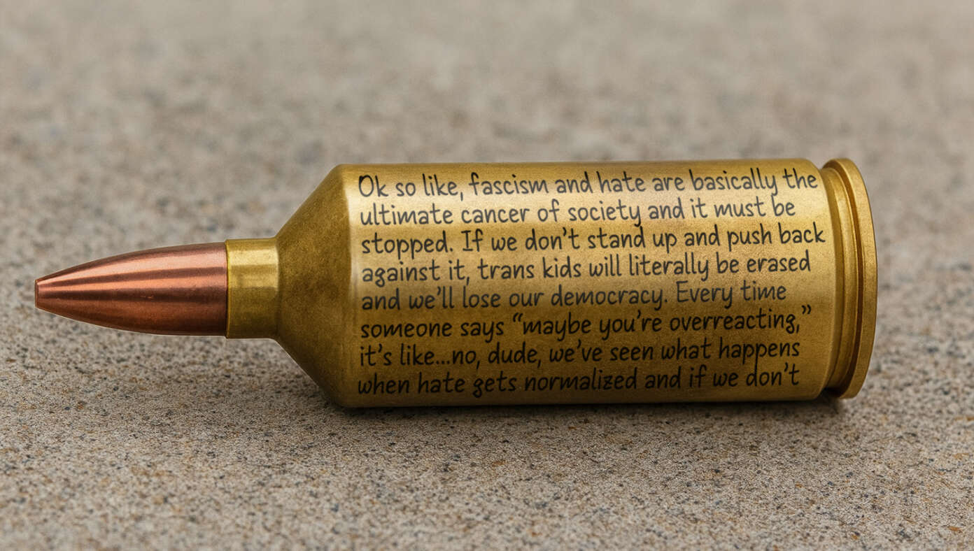 Thumbnail for Ammo Company Unveils New Giant Shell Casing With More Room For Left-Wing Terrorists To Write Out All Their Motives In Detail