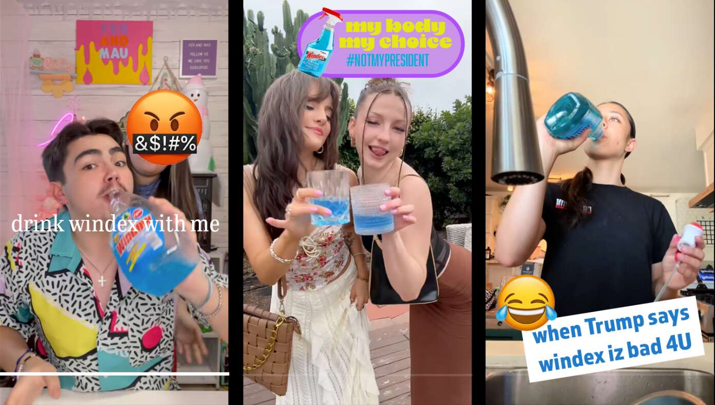 NextImg:4D Chess: Trump Says Chugging Windex May Be Harmful, Causing Millions Of Democrats To Chug Windex