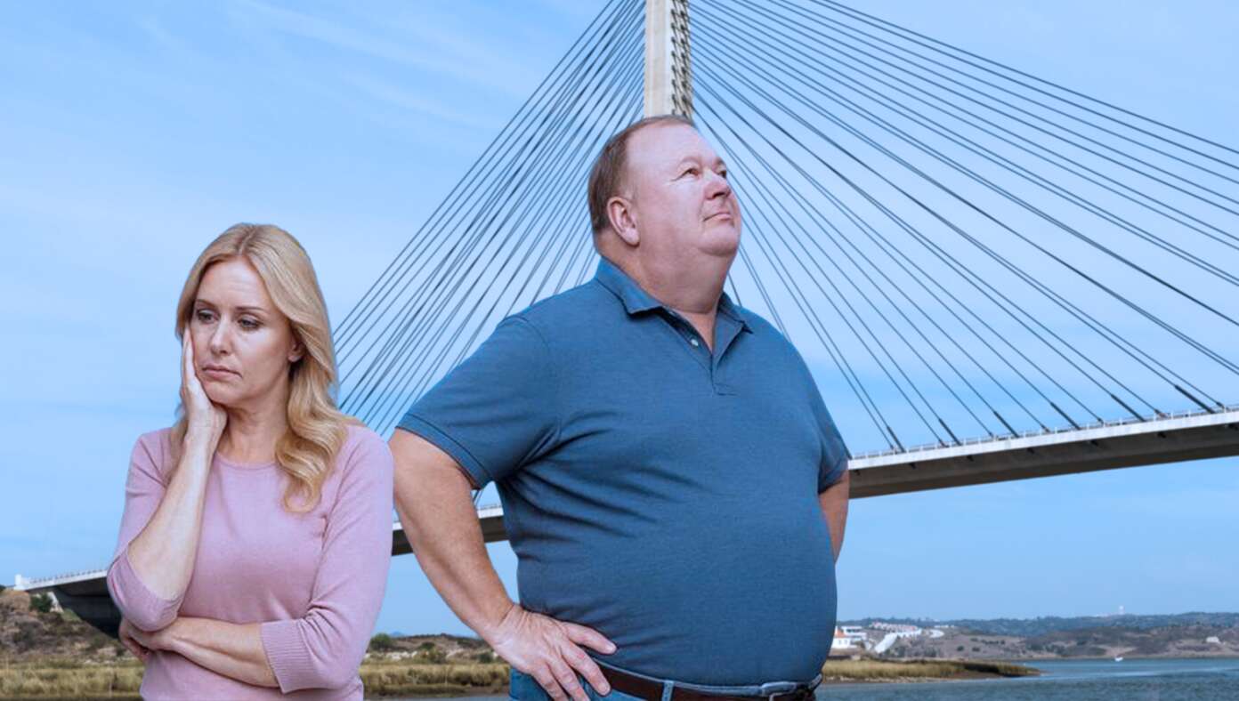 Wife Sad As She Realizes Husband Will Never Look At Her Like He Looks At A Cool Suspension Bridge - Article image