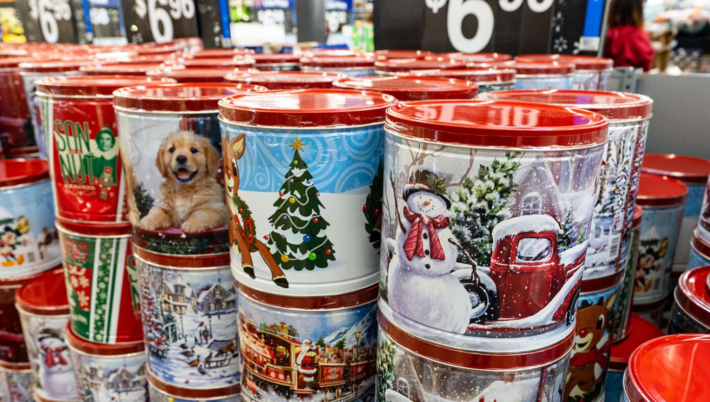 Meaning Of Christmas Revealed To Actually Be Those Popcorn Tins With The Three Types Of Popcorn - Article image