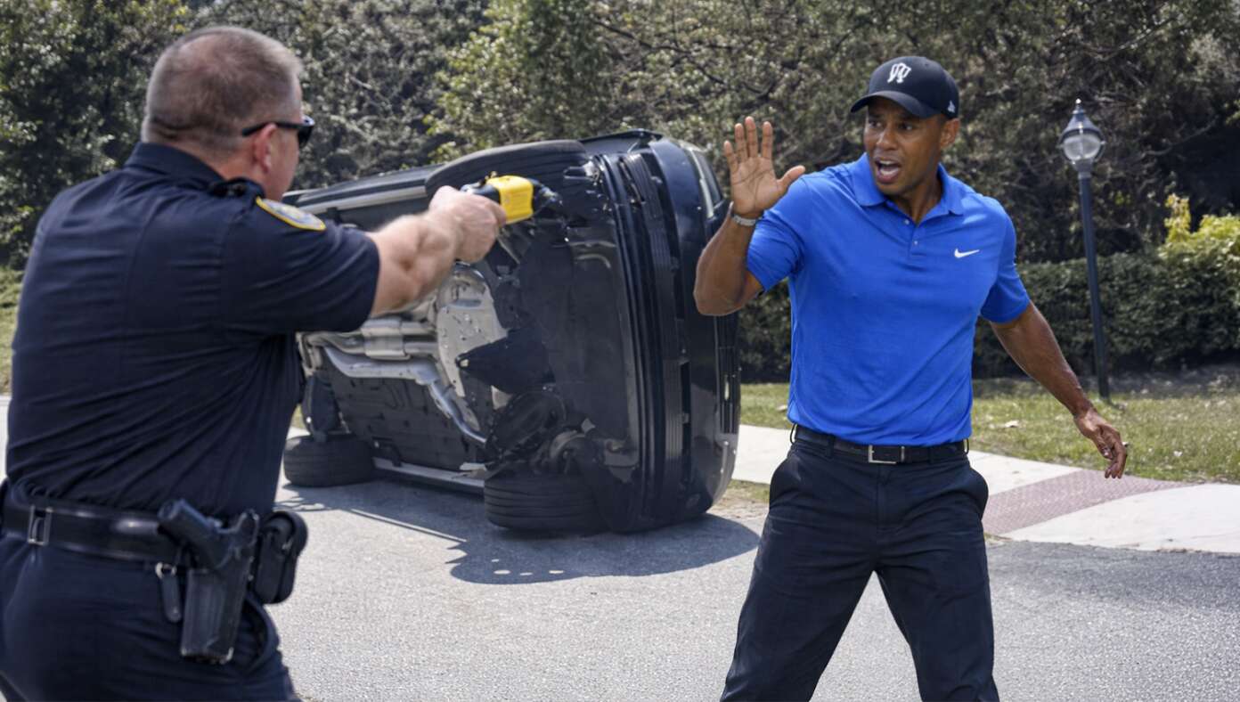 Black Half Of Tiger Woods Tased By Cops After Asian Half Crashes Car - Featured article image