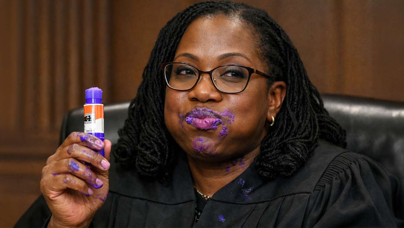 In Compelling Argument For Birthright Citizenship, Justice Jackson Eats Entire Stick Of Glue - Article image