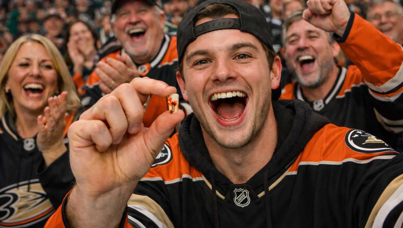 Lucky Hockey Fan Catches Foul Tooth - Article image