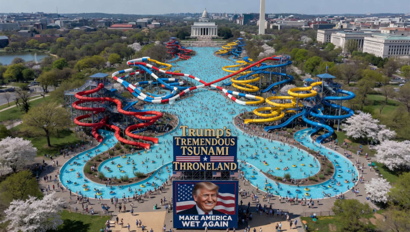 Trump Unveils Plans To Turn Reflecting Pool Into Humongous Water Park - Article image
