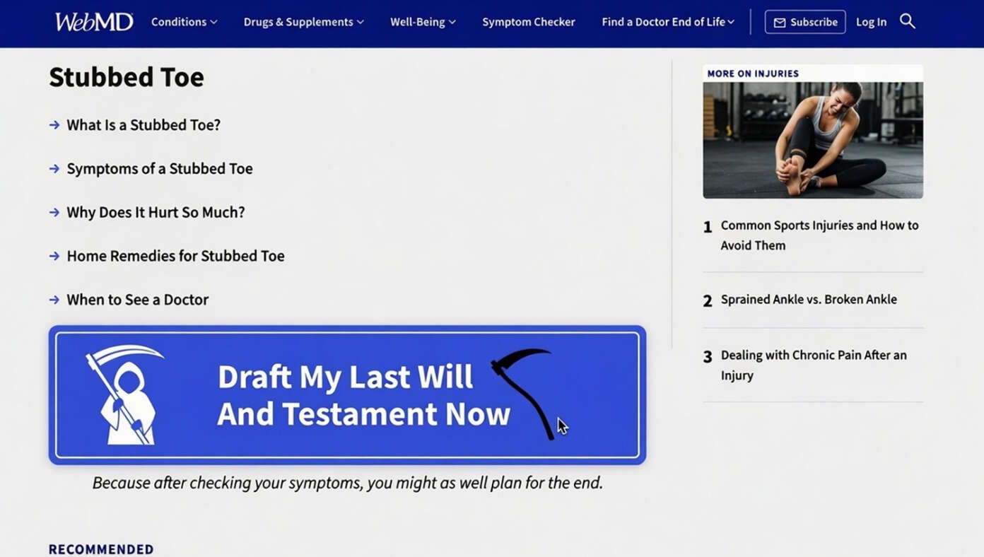 WebMD Adds Convenient ‘Draft My Last Will And Testament’ Option - Article image