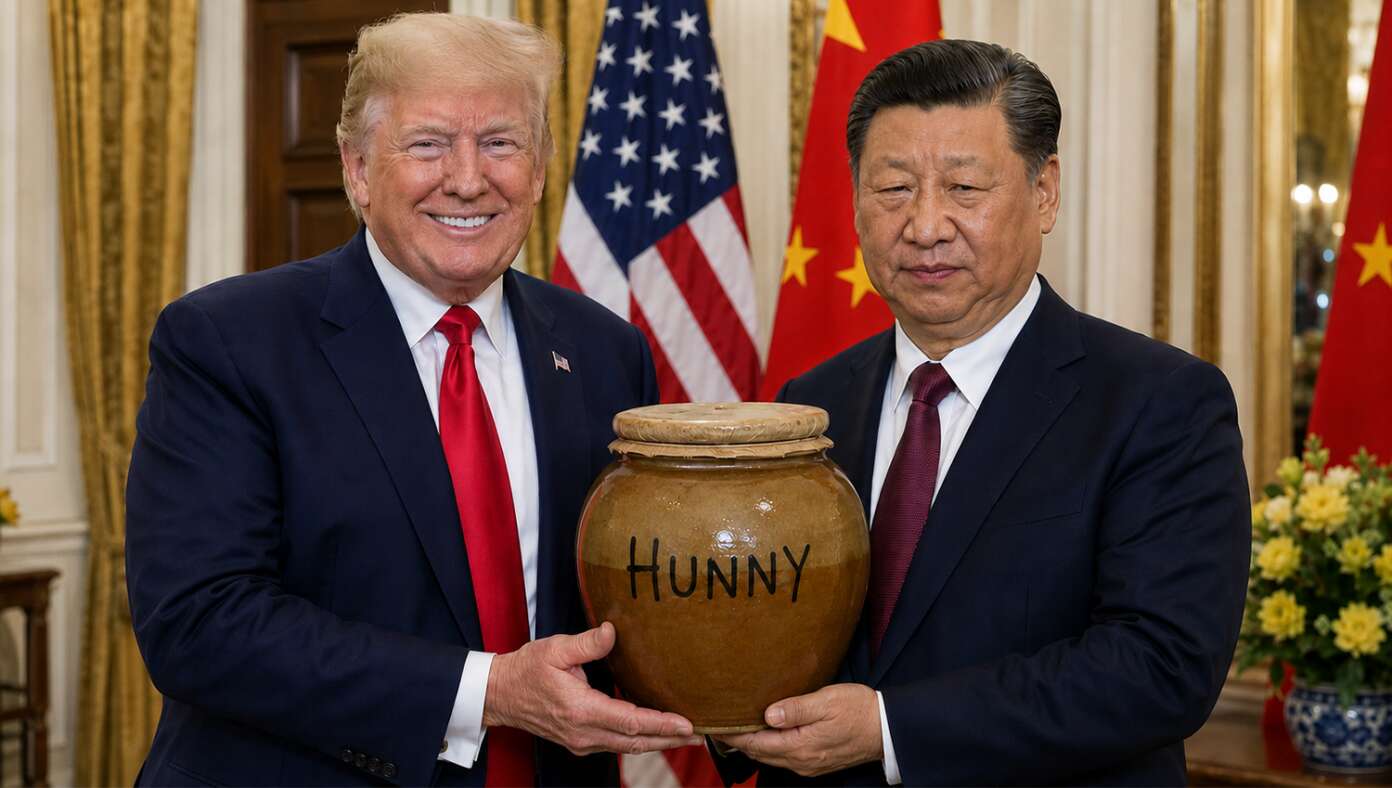 Faux Pas: Trump Gifts President Xi With Pot Of Honey From White House Beehive - Featured article image