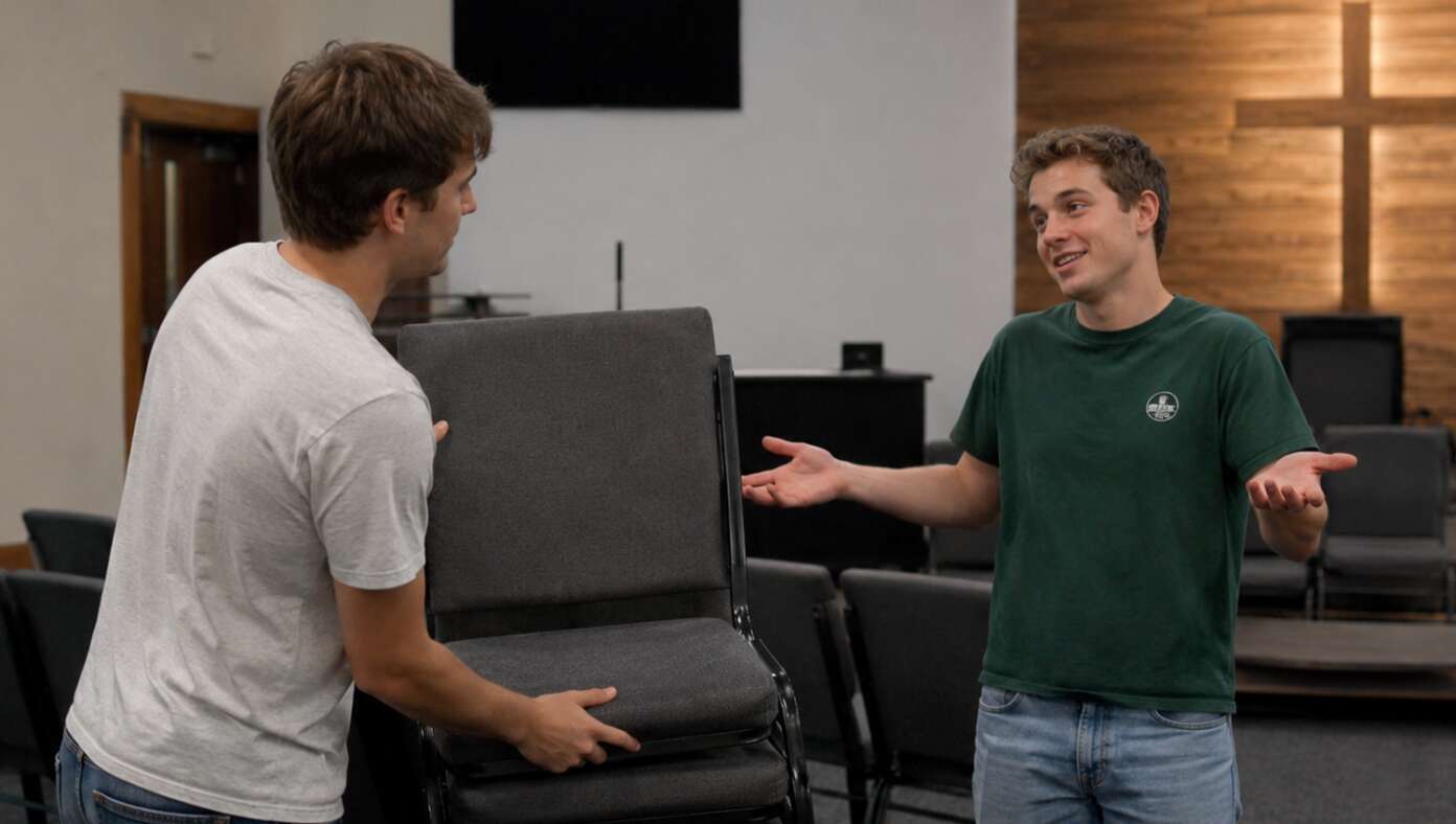 Church Hack: Explain To Everyone Stacking Chairs That You'd Love To Help, But Your Spiritual Gift Is Encouragement - Article image