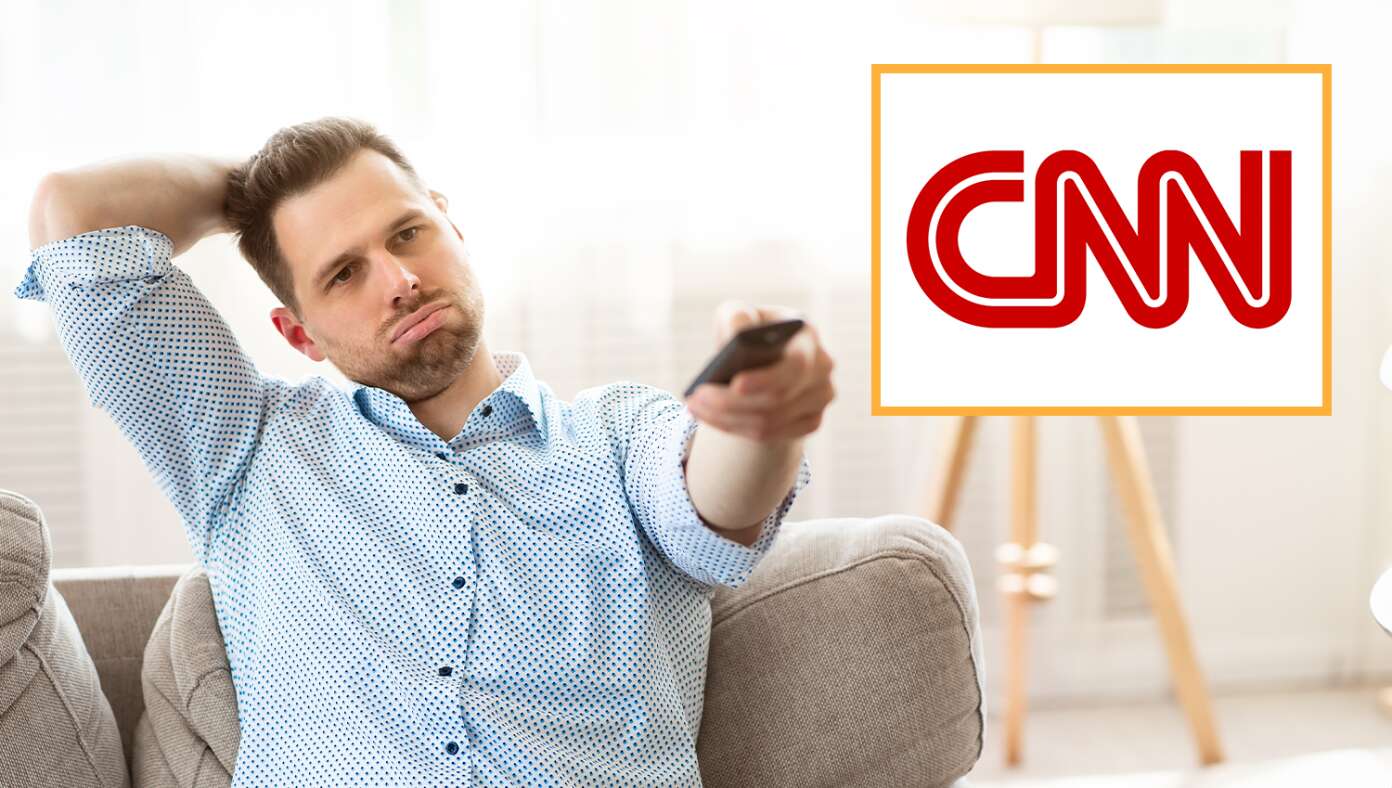 Man Needing Break From Reality Turns On CNN - Article image