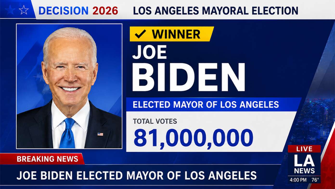 After Mail-In Ballots Tallied, Joe Biden Wins L.A. Mayor Race With 81 Million Votes - Featured article image