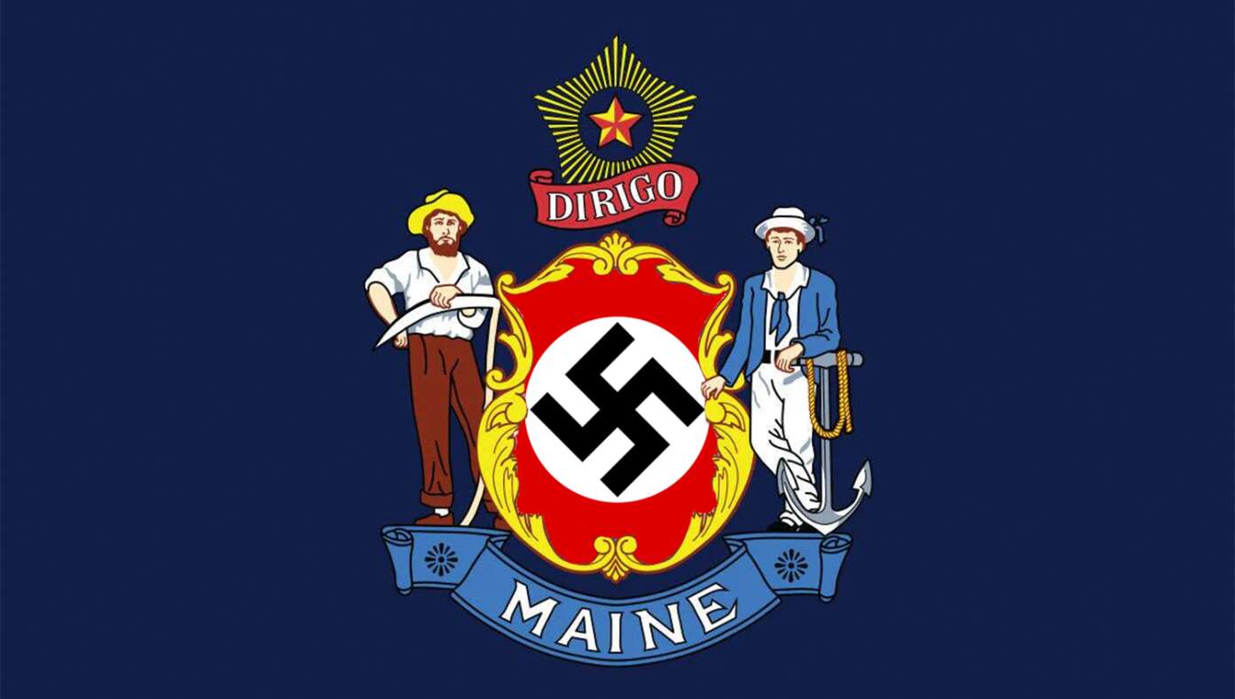 Maine Updates State Flag With Swastika
