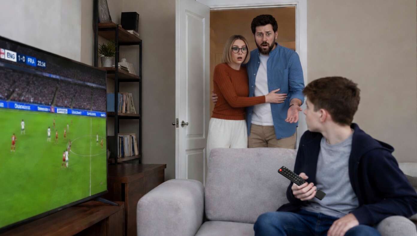Conservative Parents Horrified To Walk In On Son Watching World Cup