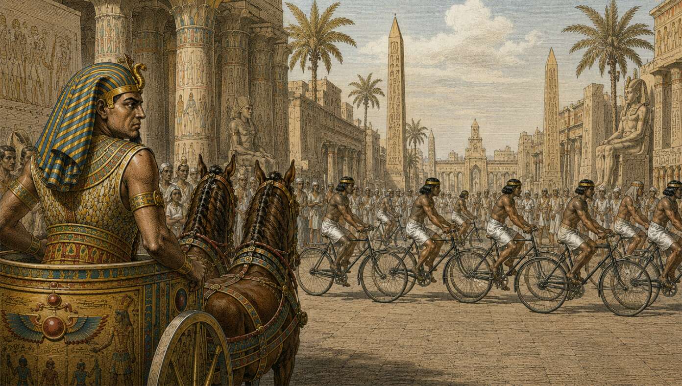 Scholars Discover Lost Plague Of Cyclists Blocking Pharaoh’s Morning Commute - Article image