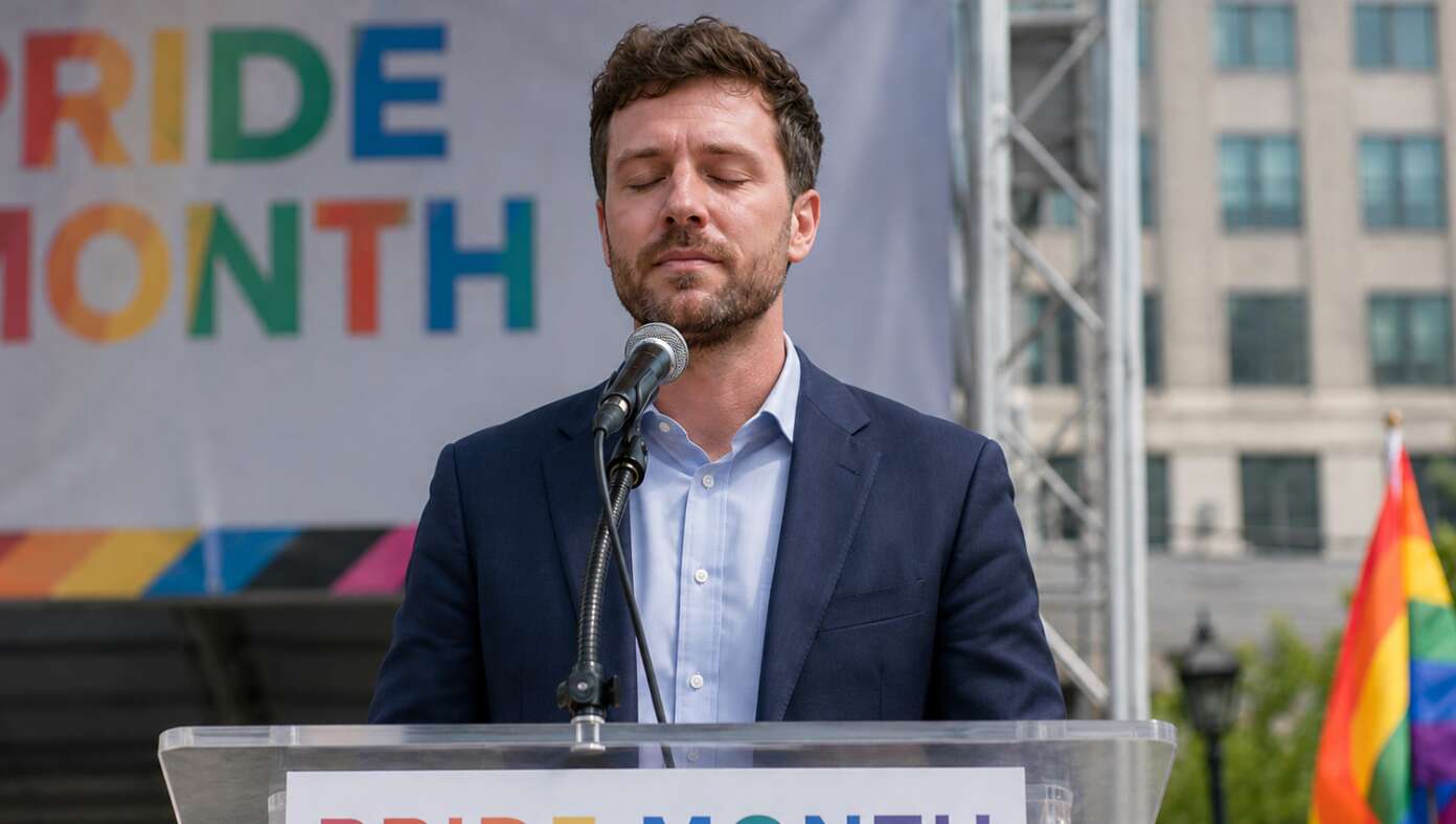 Thumbnail for Nervous Speaker At Pride Event Relaxes By Imagining The Crowd Fully Clothed