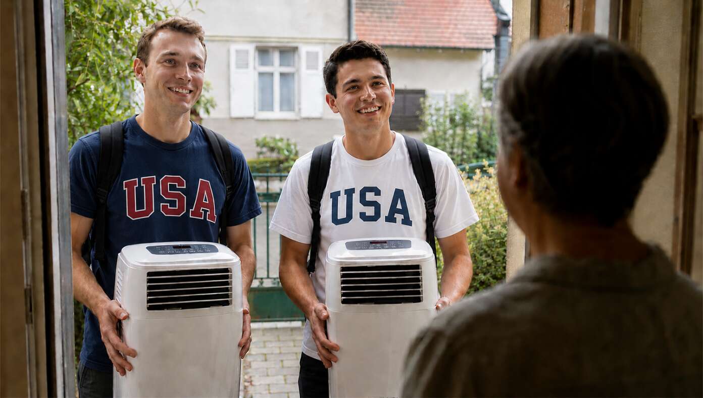 American Missionaries Dispatched To Europe To Spread The Good News About Air Conditioning - Article image