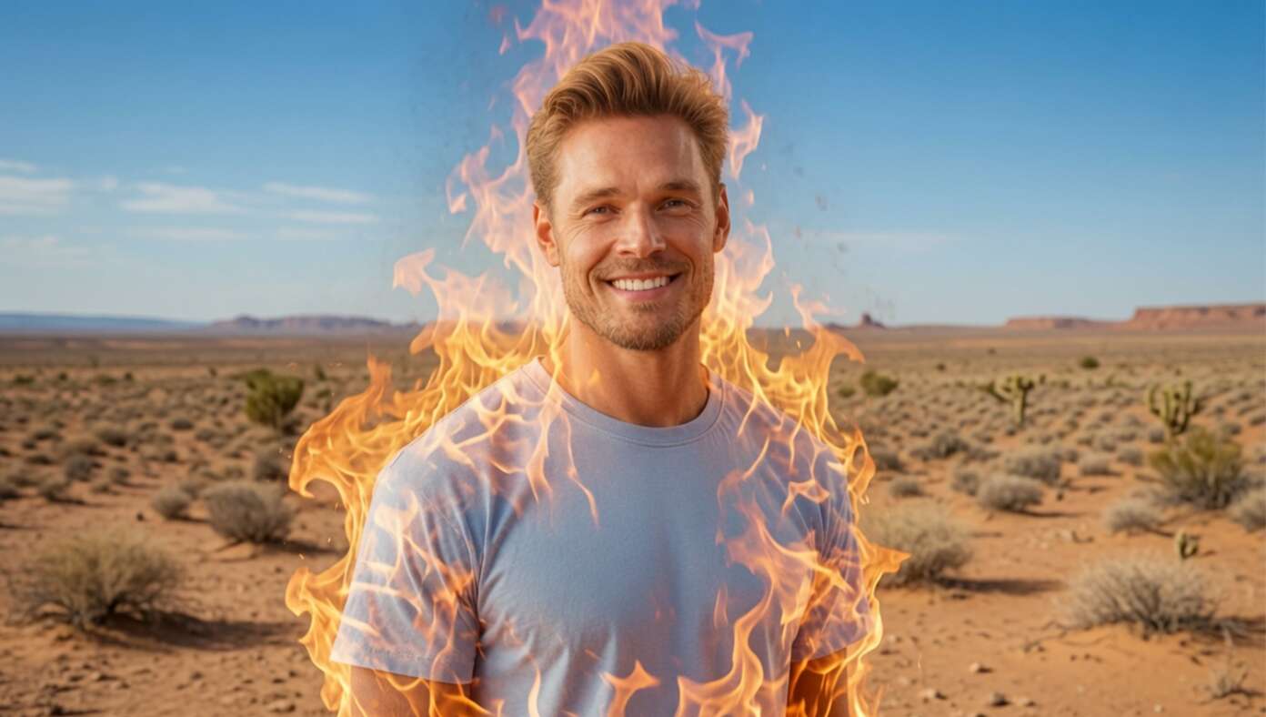 'Yeah, But It's A Dry Heat,' Says Arizona Man Who Is Currently On Fire - Article image