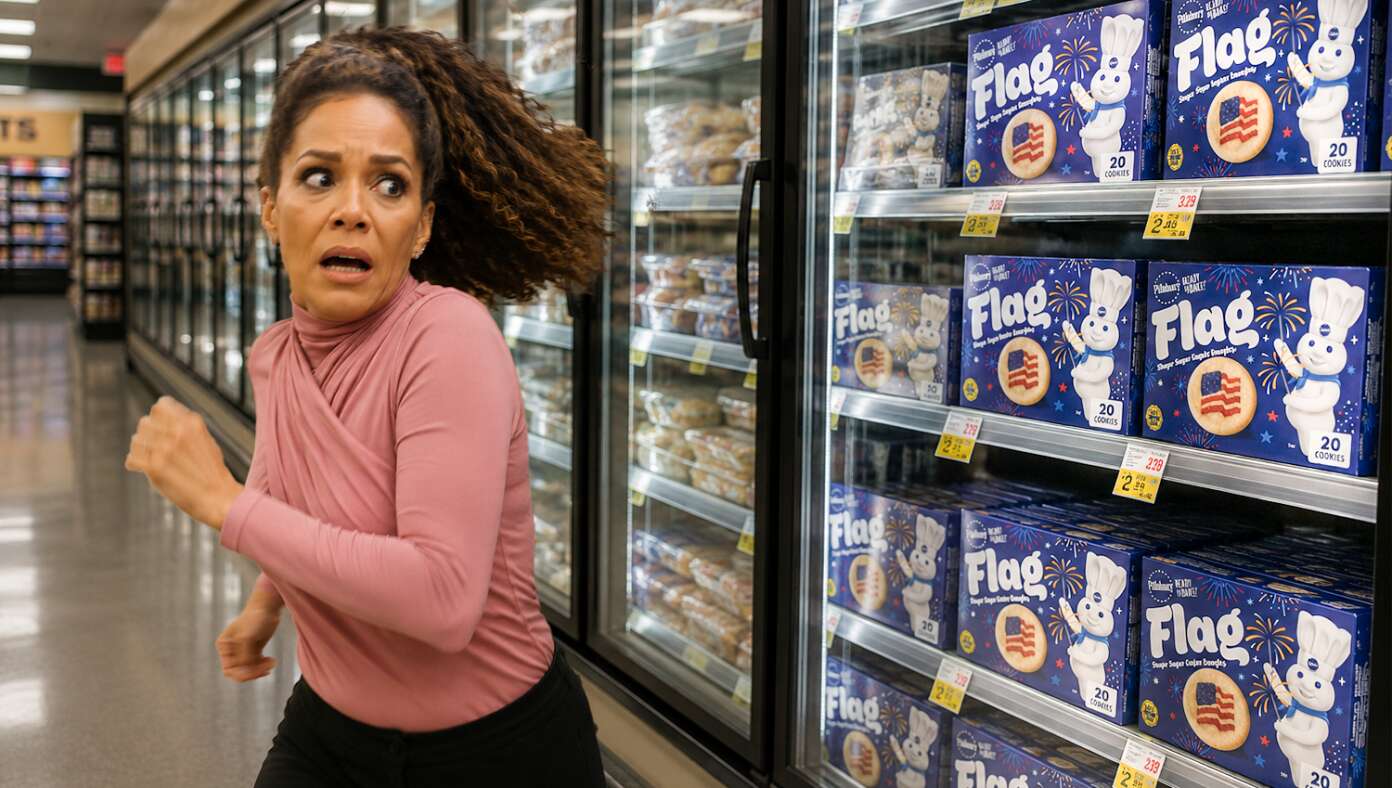 Sonny Hostin Flees In Terror After Seeing Pillsbury American Flag Cookie Dough - Featured article image
