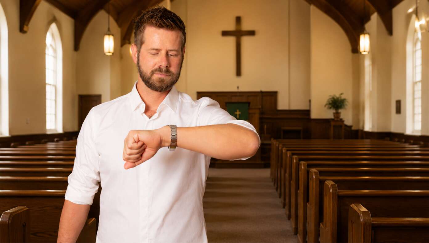 Dad Whose Wife And Kids Are Away Arrives At Church 3.5 Hours Early - Article image