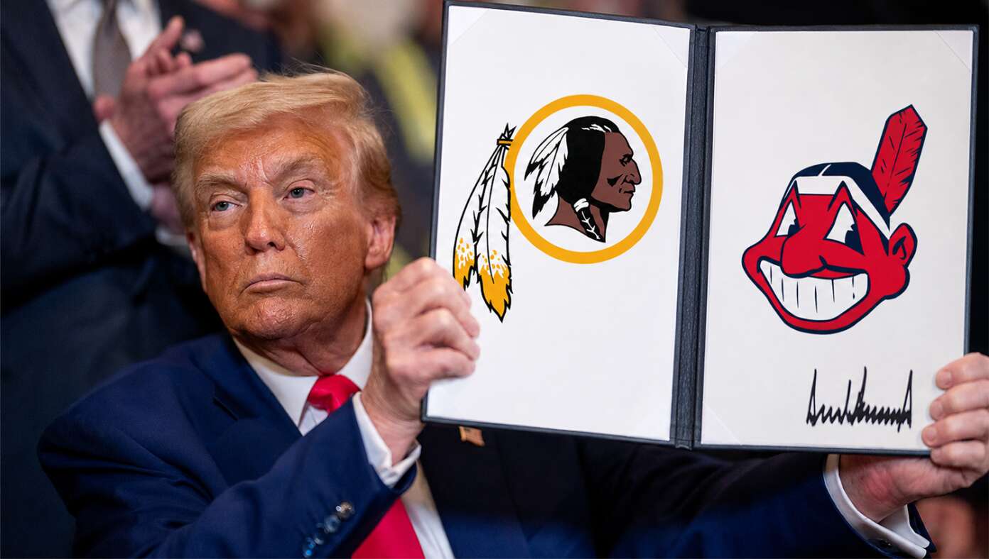 Trump Signs Executive Order To Bring Back Racist Pro Sports Team Names