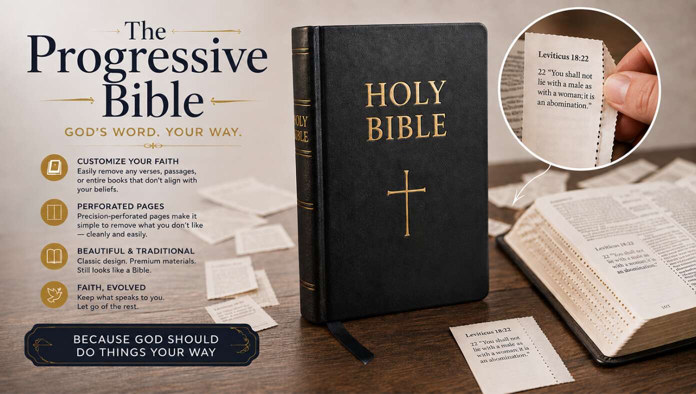 New Progressive Bible Features Perforated Pages For Easy Removal Of Parts You Don’t Like - Article image