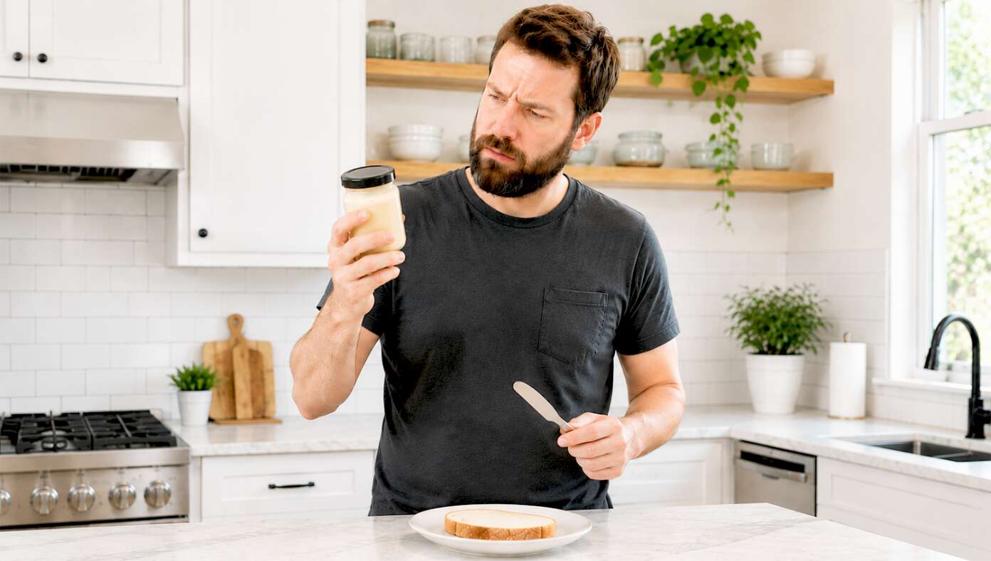 Man Unsure Whether Wife's Vanilla Honey Goat Butter Spread Is For Toast Or Face