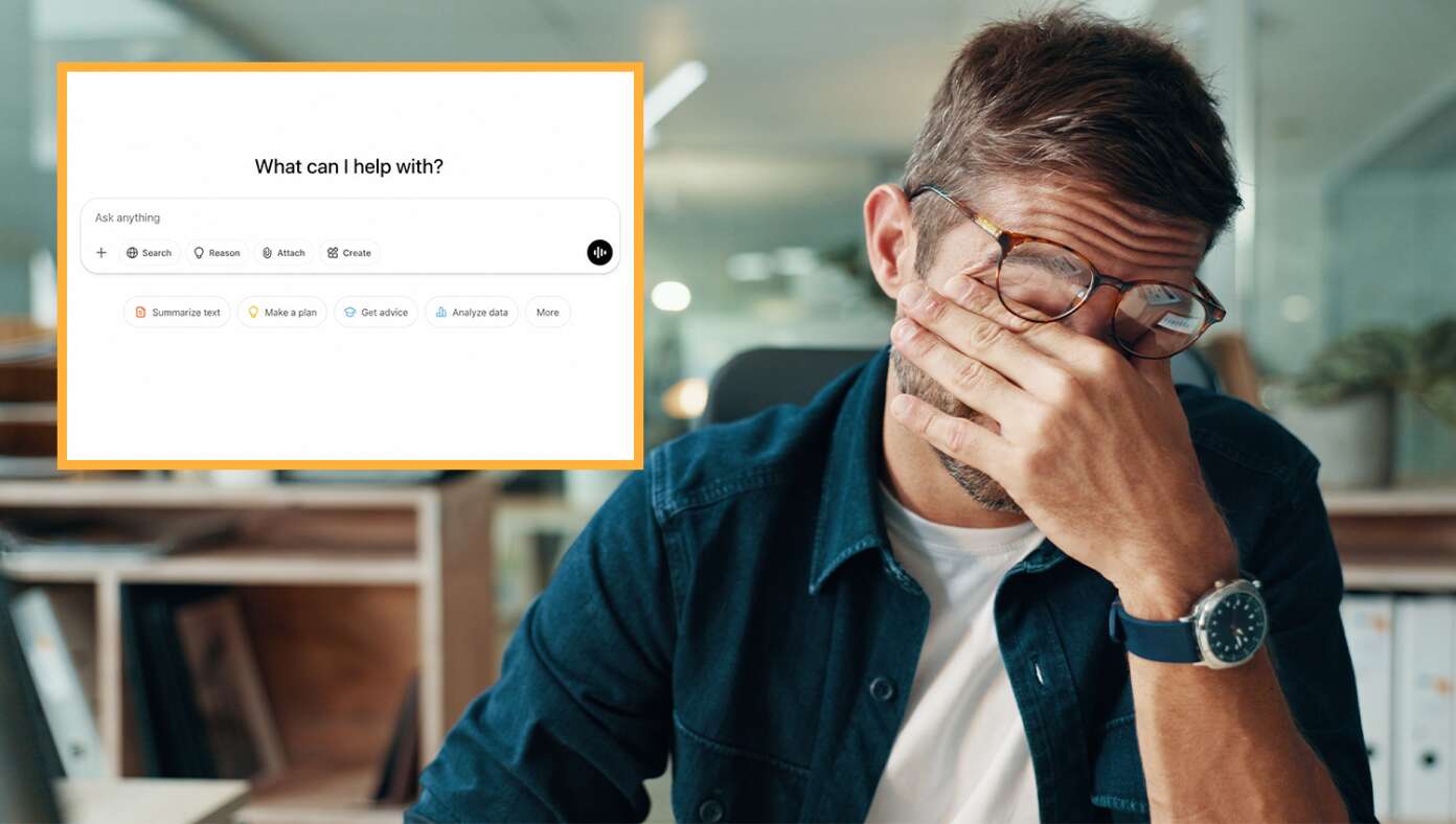 Man Exhausted After Long Day Of Typing Stuff Into ChatGPT - Article image