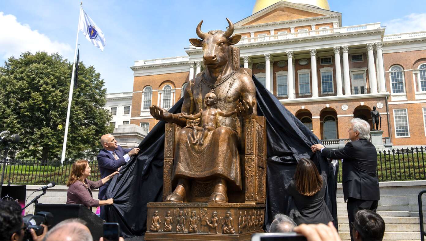 Massachusetts Democrats Unveil Statue Of Molech At State Capitol - Featured article image