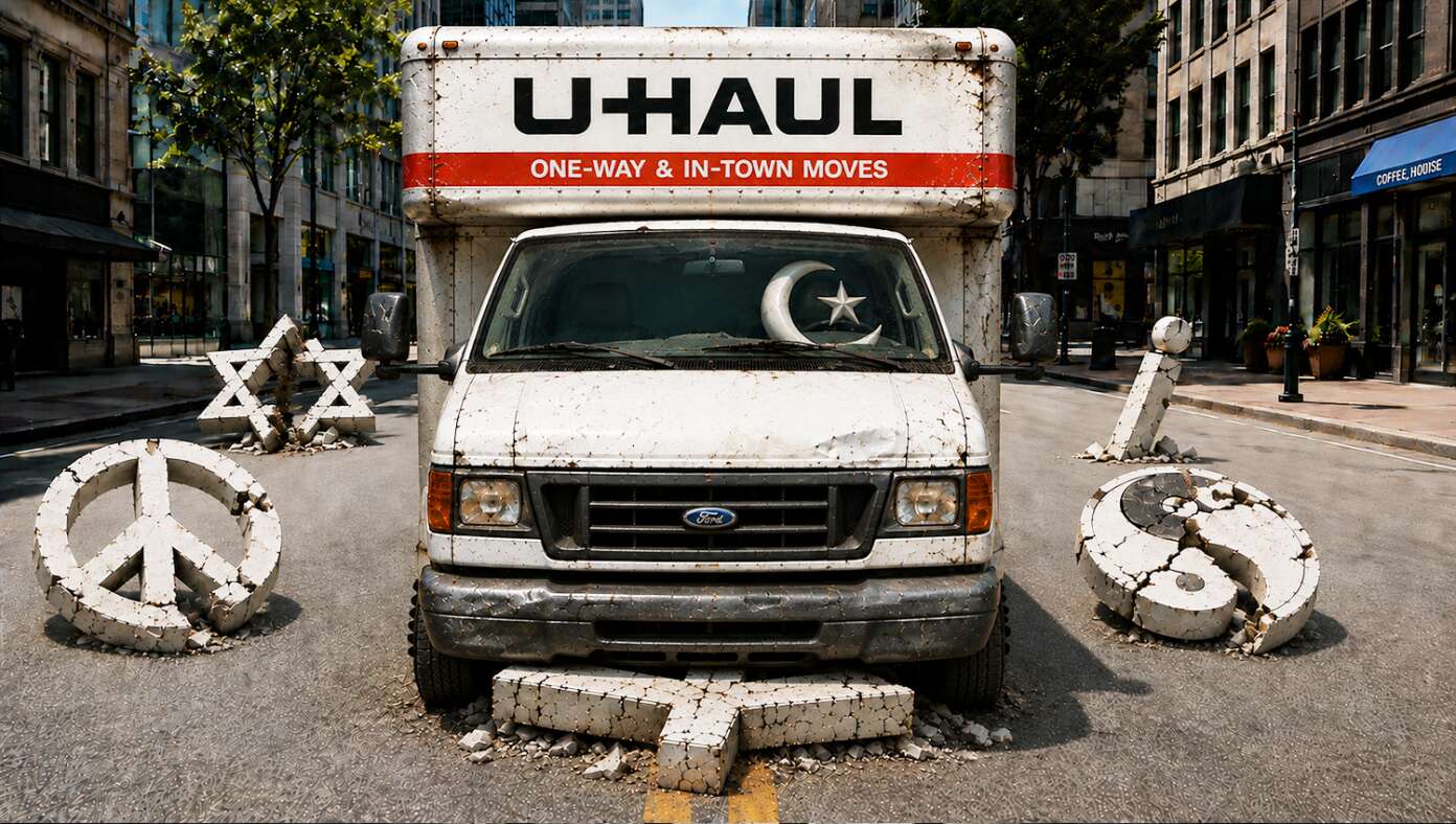 ‘C' From ‘Coexist’ Sticker Arrested For Running Over Other Letters With A Truck - Article image
