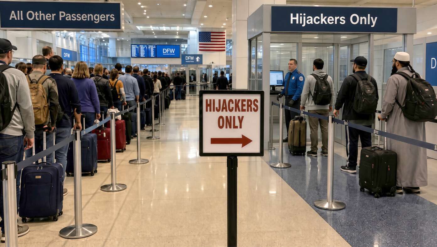 DFW Airport Installs New 'Hijackers Only' Screening Line