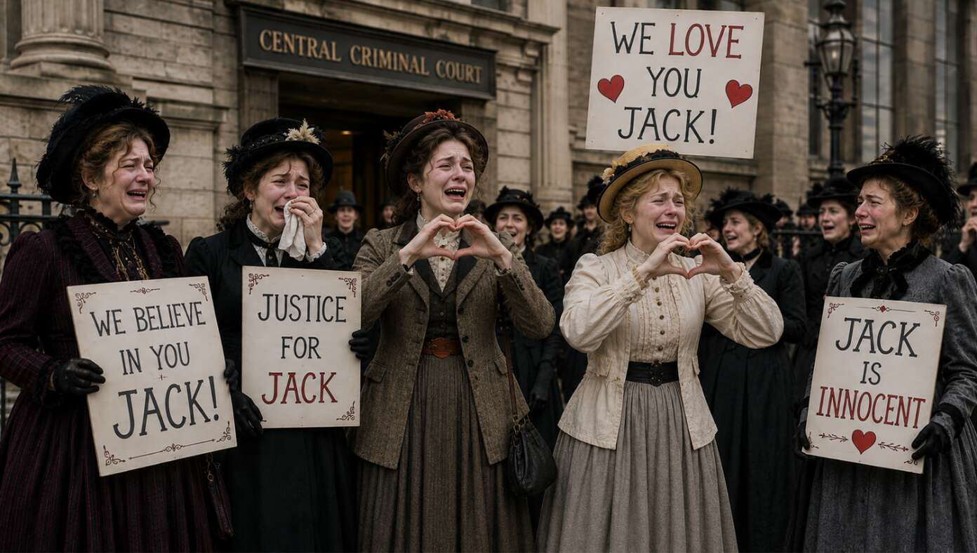 Liberal White Women Stand Weeping Outside Court Trying Jack The Ripper - Article image