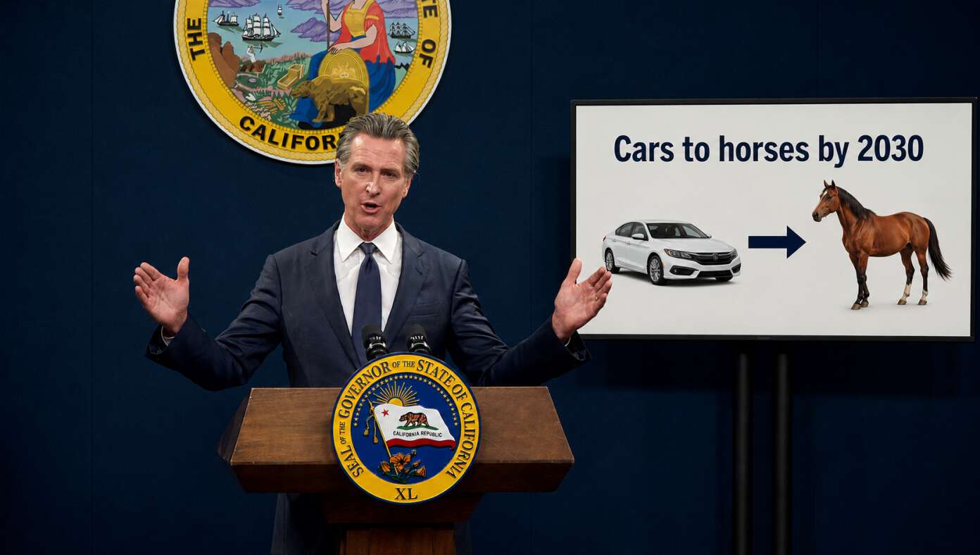 Newsom Signs Law Requiring All Cars To Be Horses By 2030 - Article image
