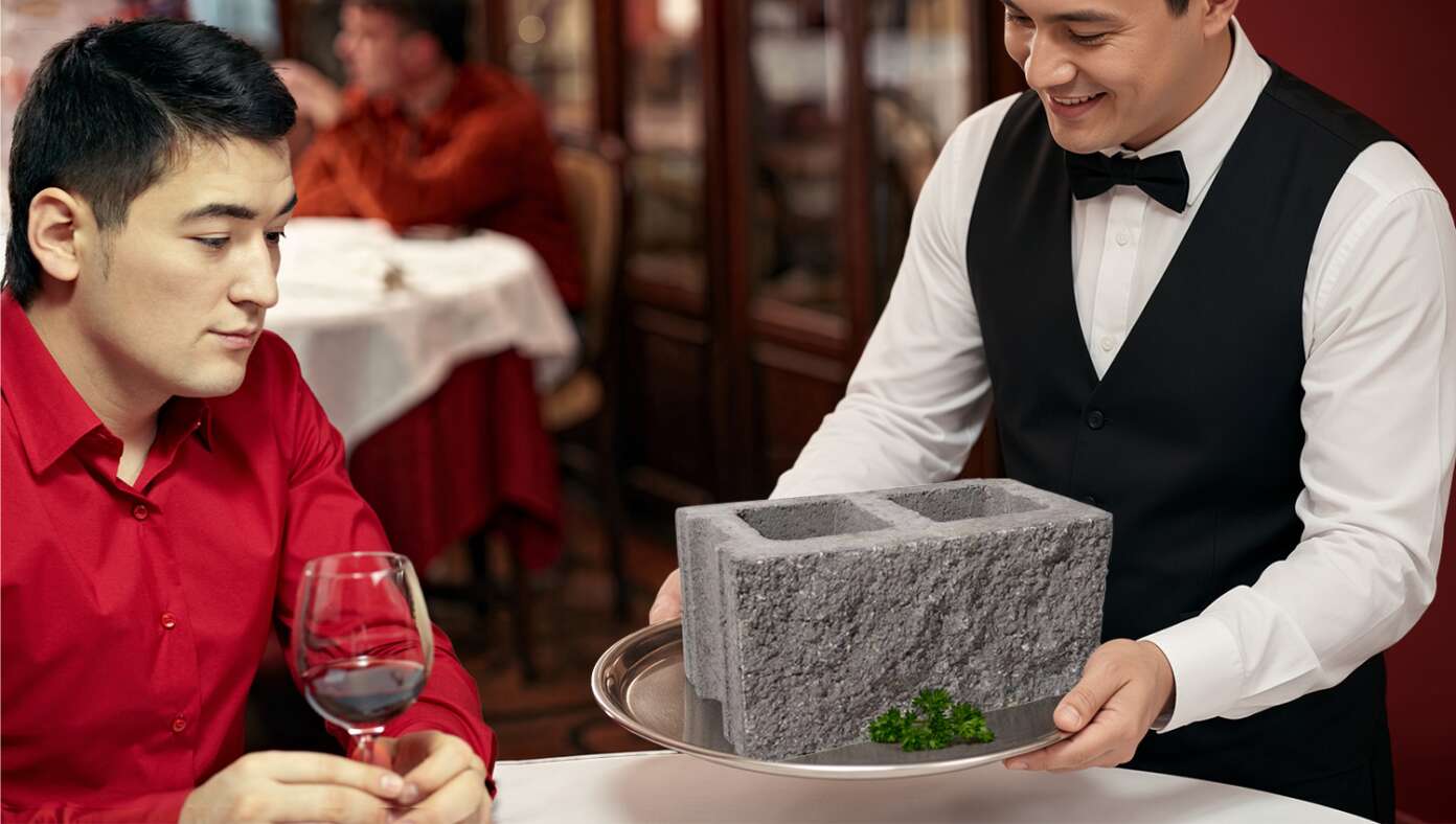 'It's Fine,' Says Introvert Who Ordered Mashed Potatoes And Instead Received A Concrete Cinder Block - Article image