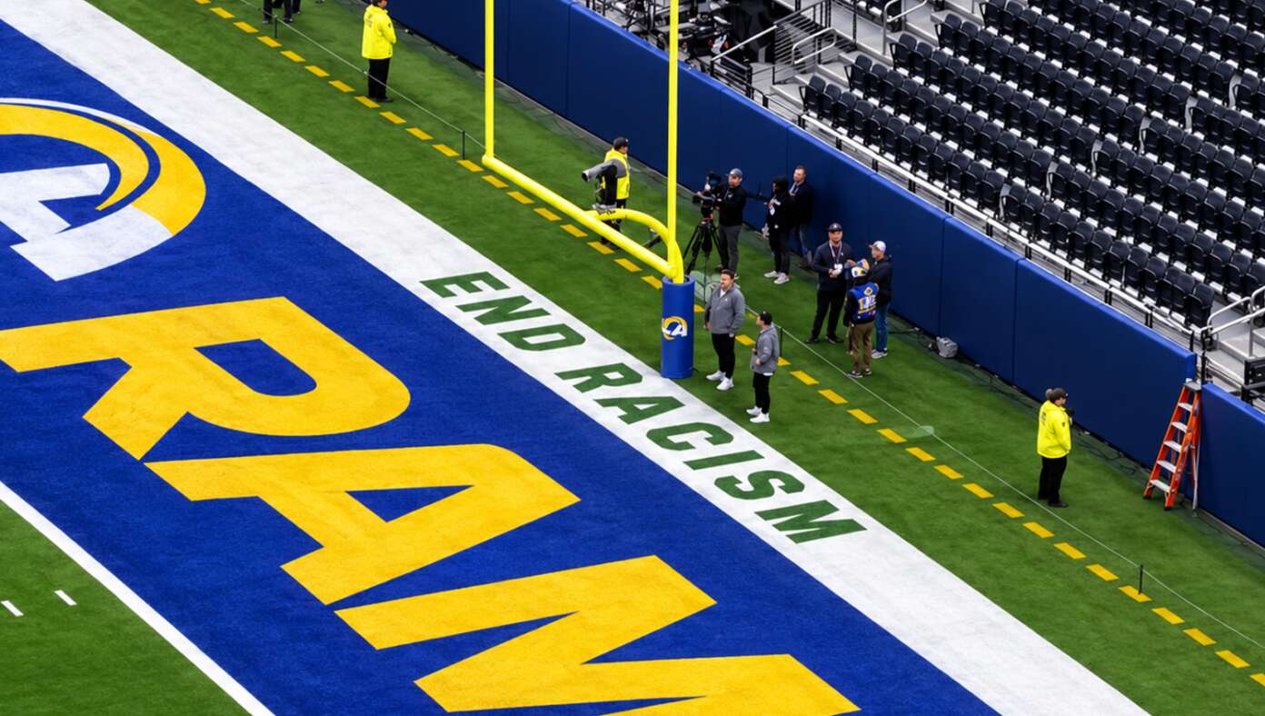 NFL Hoping A White Player Will Eventually Make It Into End Zone To See ‘End Racism’ Message - Article image