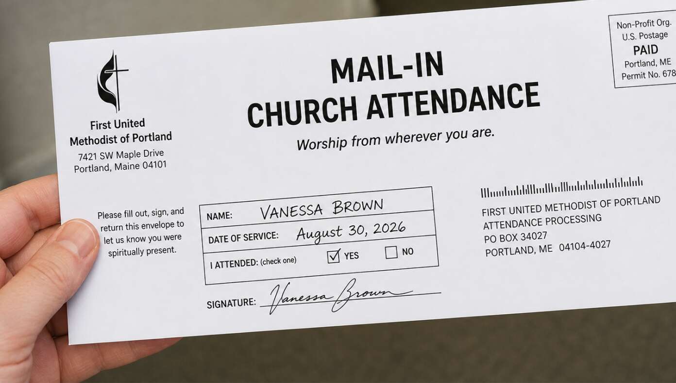 Progressive Church To Allow Mail-In Attendance
