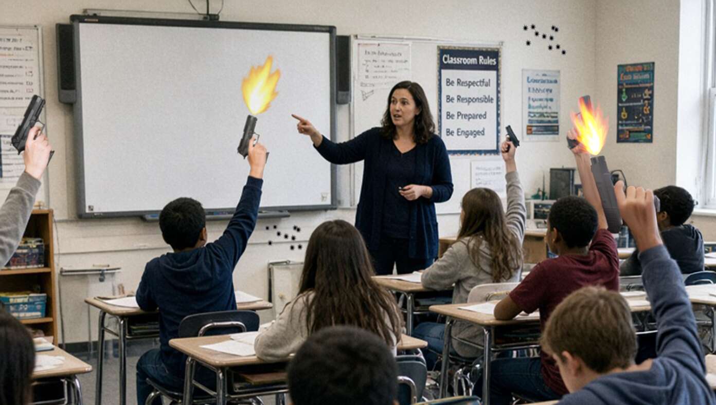 Chicago Teacher Asks Students To Please Raise Their Hands Instead Of Firing Pistols Into The Air - Article image