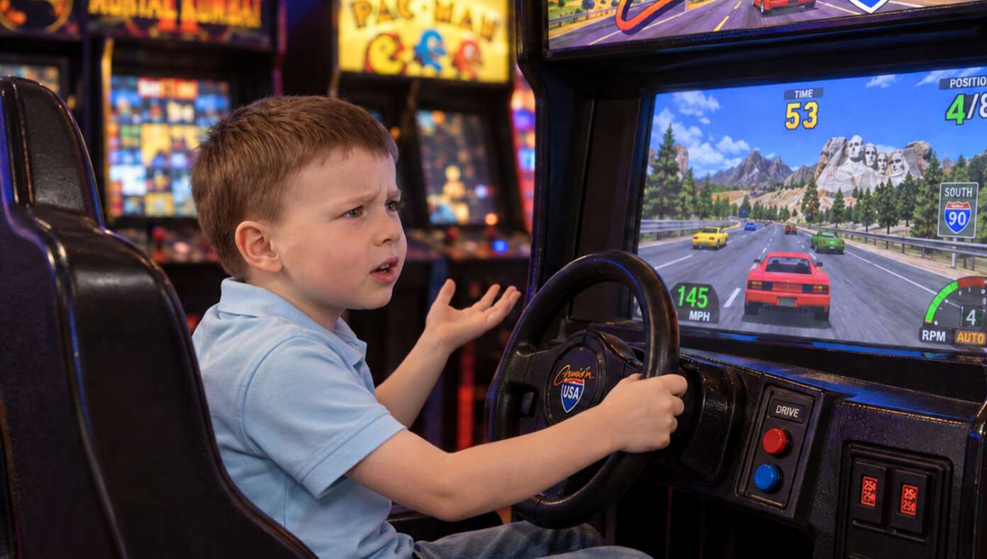 Child Tragically Reaches Age Where He Knows He's Not Actually Playing Video Game