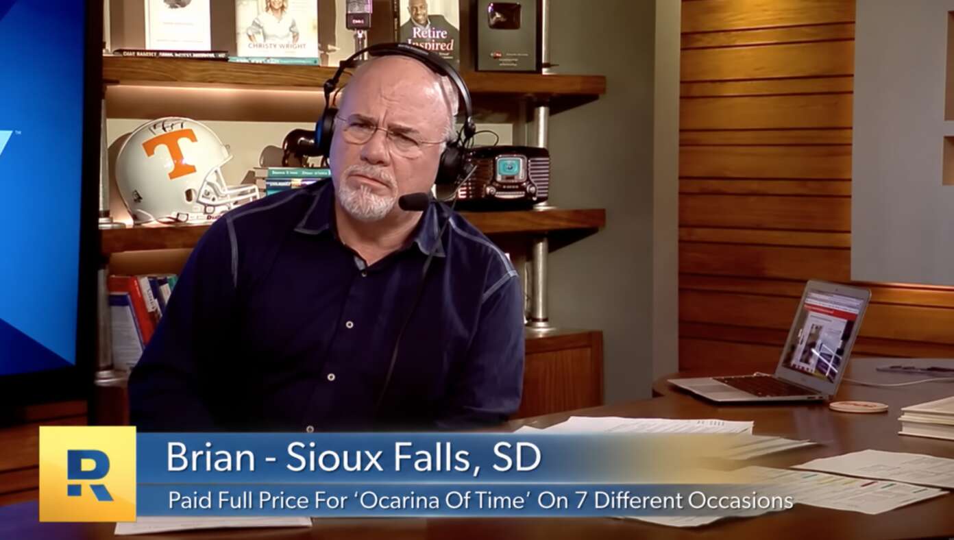Thumbnail for Dave Ramsey Appalled As Millennial Caller Admits He's Paid Full Price For 'Ocarina Of Time' On 7 Different Occasions