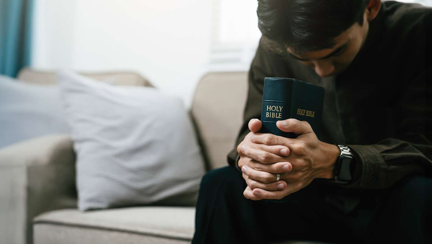 Man Wondering What The Prayers Of A Not-So-Righteous Man Availeth - Article image