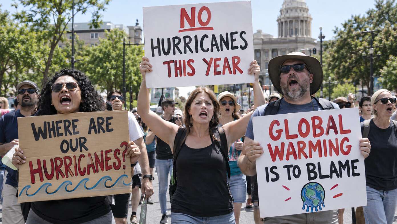 Climate Activists Blame Global Warming For Zero Hurricanes Forming In Atlantic This Year - Article image