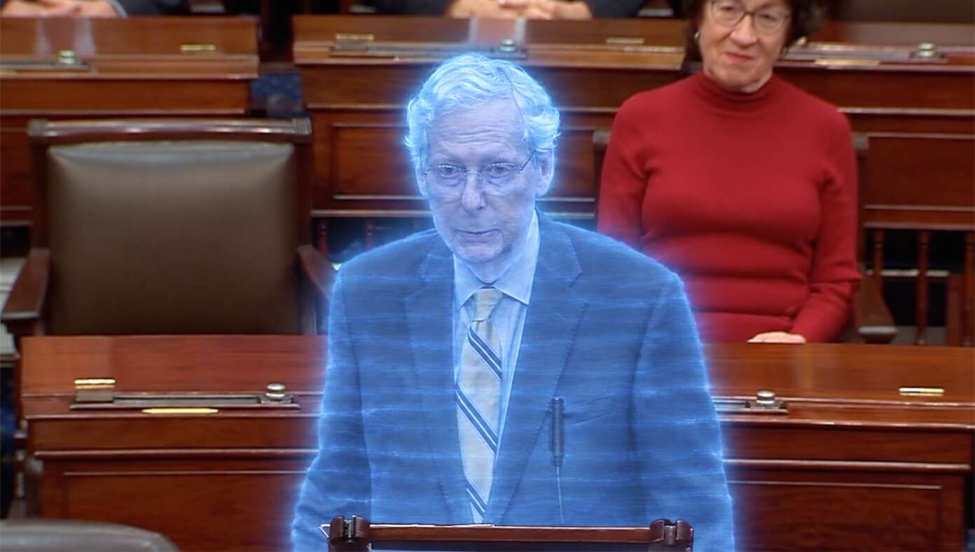 Mitch McConnell Returns To Senate As Force Ghost - Featured article image