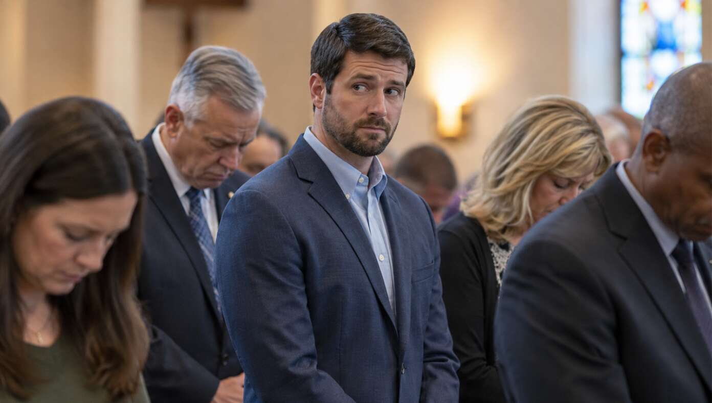 Man Once Again Loses Train Of Thought During Prayer And Starts Thinking About How He’d Defend The Church From Muslim Terrorists