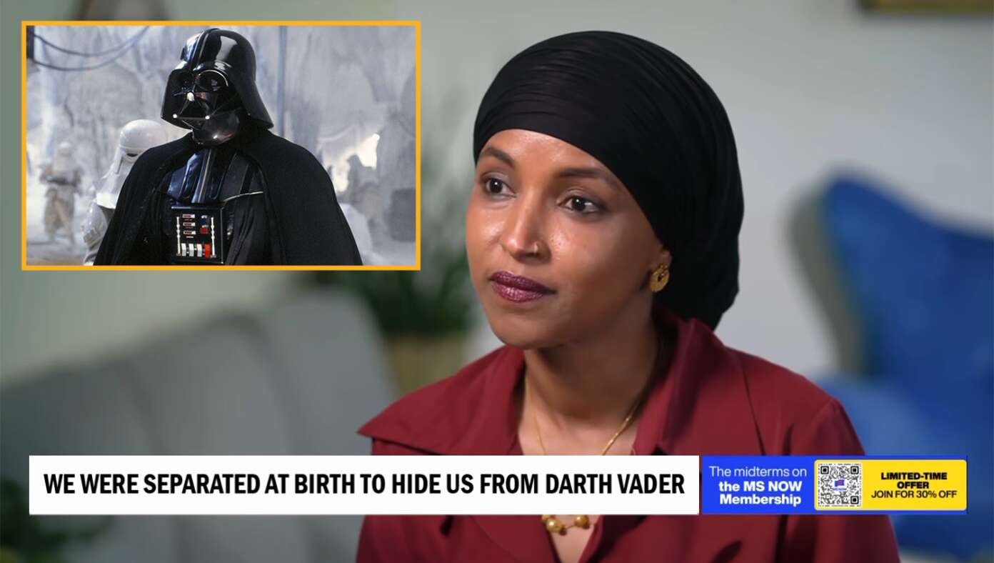 Thumbnail for Ilhan Omar Says She Didn't Know She'd Married Her Brother As They Were Separated At Birth And Hidden From Their Father, Darth Vader