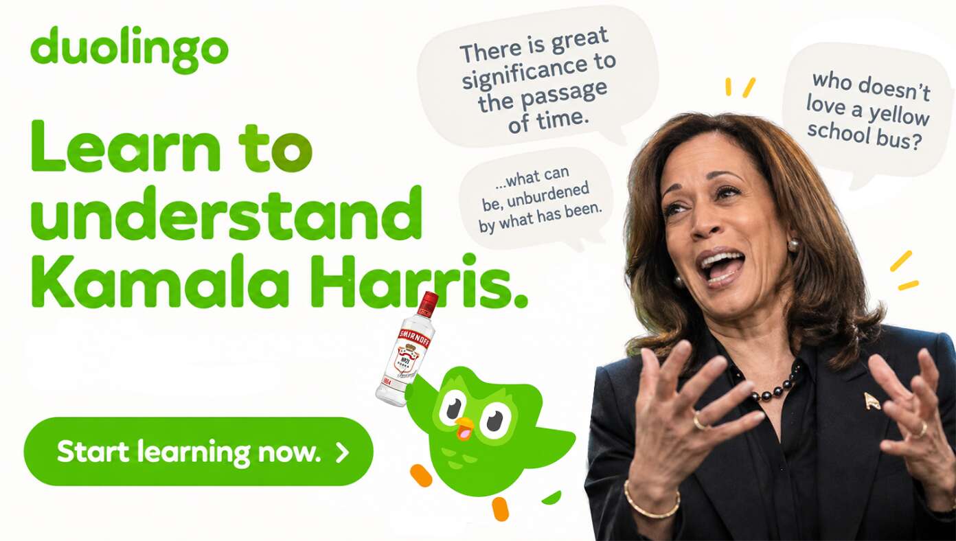 Thumbnail for Duolingo Introduces ‘Kamala Harris’ As Its Newest Language